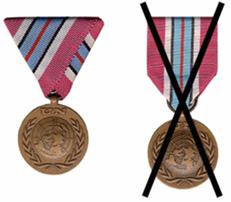 F. TRAGEVERBOTE Abbildung 19 Es ist verboten zur Uniform des Österreichischen Bundesheeres zu tragen: - Auszeichnungen, für welche keine Tragegenehmigung erteilt wurde, - Auszeichnungen anderer in-