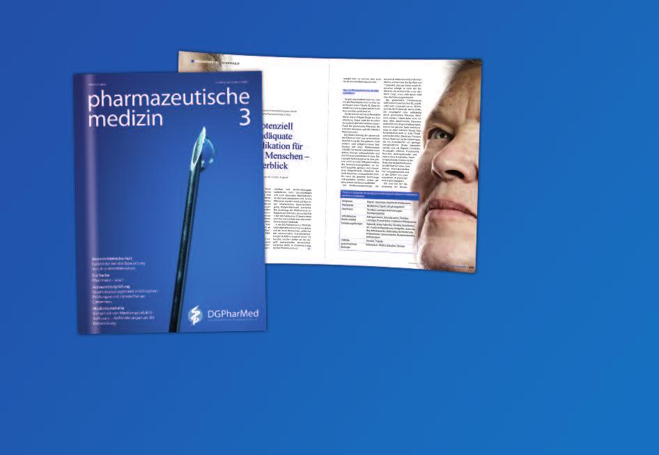 pharmazeutische medizin Die Zeitschrift der Deutschen Gesellschaft