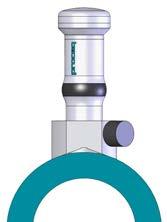 100,0 ± 0,5, Durchmesser des flachen Bereiches 60 µm ± 0,5 µm