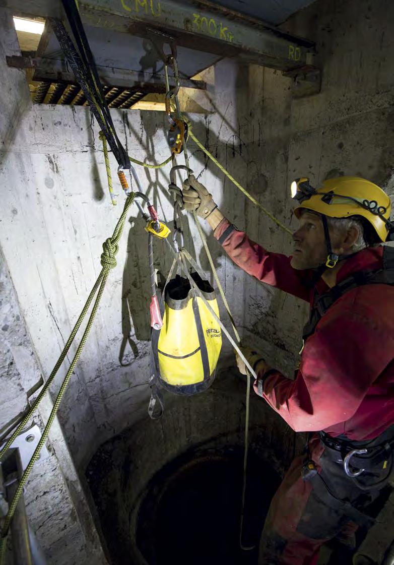 Confined space works, France.