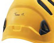 66 Helme Die bei der Höhenarbeit und bei gewissen Arbeiten in der Industrie unverzichtbaren Helme gewährleisten den