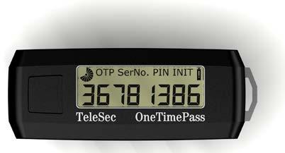 TeleSec OneTimePass Prozessdarstellung OTP Prüfung. Benutzername: Einmalpasswort + PIN: Mustermann 36781386 4711 Anmelden IAM-System Mustermann = TokenNr.