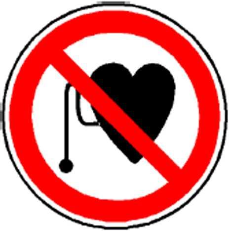 Personen, die Herzschrittmacher oder Hörgeräte tragen, sollten sich vor Arbeiten in der Nähe der Maschinen, von einem Arzt beraten lassen. Achtung!