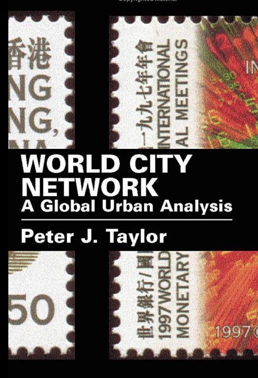 Methodik The World City Network Approach Abschätzung der Vernetzung Konnektivität genannt zwischen Agglomerationen