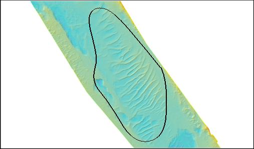 Bodenformen - Automatische Detektion von Feldern bestimmter Eigenschaften 2009 Bathymetrie We are here 0 m MSL -26 m MSL Bodenform Feld identifiziert durch Eigenschaften: