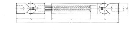 Ausziehbare VEXIER - Kugelgelenkwellen ausgerüstet mit VEXIER-Kugelgelenken Ausführung B Beachten Sie bitte die technischen Hinweise auf Seite 36-42 Nr. d 1 ø H7 d 2 I 2 I 5 zus. gesch.