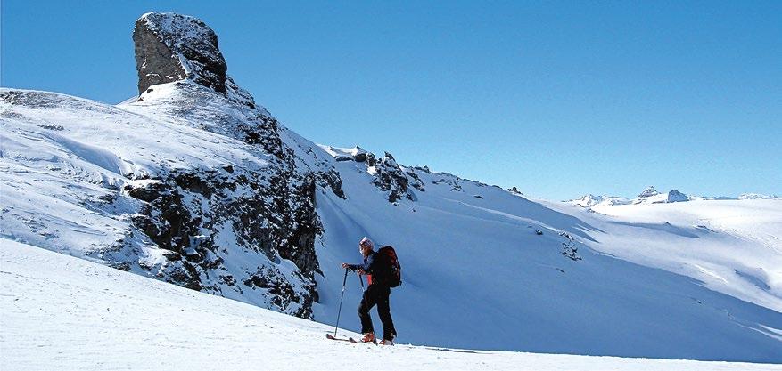Die unberührte, weiss verschneite Landschaft lässt sich am besten abseits der Skipisten geniessen.
