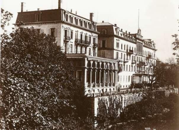September 1867 im illustren Hotel Schweizerhof am Rheinfall.