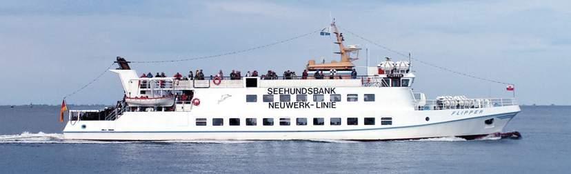 Anreise nach Neuwerk......mit dem Schiff ab Cuxhaven Alte Liebe Die grüne Insel Neuwerk in der Elbmündung wird fast täglich von unserem Fahrgastschiff MS Flipper angesteuert.