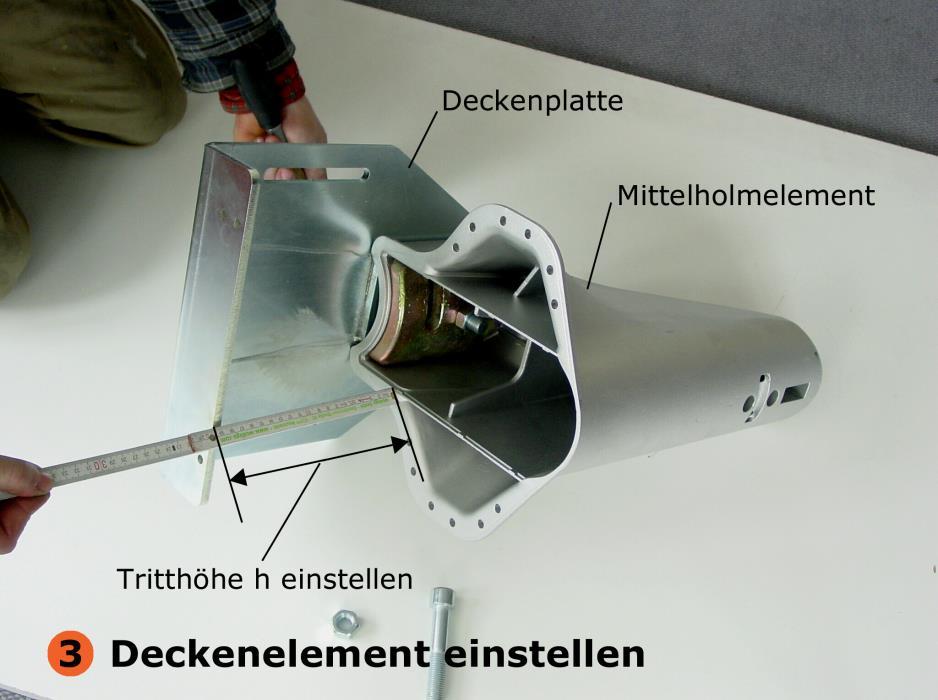 6. Deckenelement vormontieren