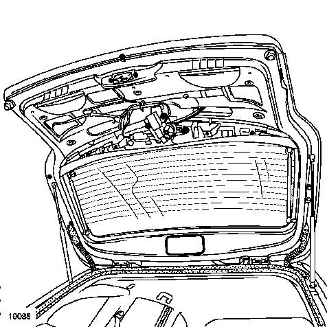 WISCH-WASCHANLAGE 85 Heckscheibenwischer GRANDTOUR MIT AUFSTELLBARER HECKSCHEIBE AUSBAU DES MOTORS Sicherstellen, dass sich der Scheibenwischermotor in der Endstellung befindet.