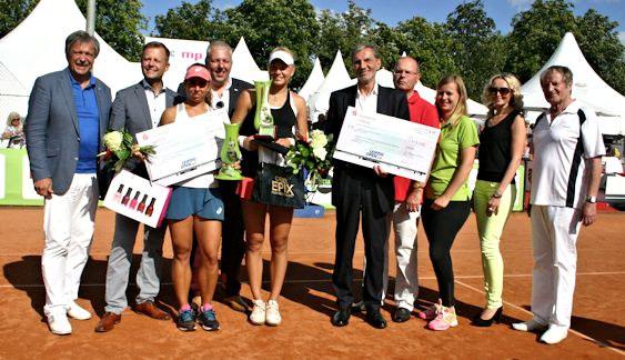 Neun Tage lang wurde auf der Tennisanlage des Leipziger TC 1990 bei beiden Turnieren -- ITF-Weltranglistenturnier der Damen (Gesamtpreisgeld 25000 Dollar) und 17.