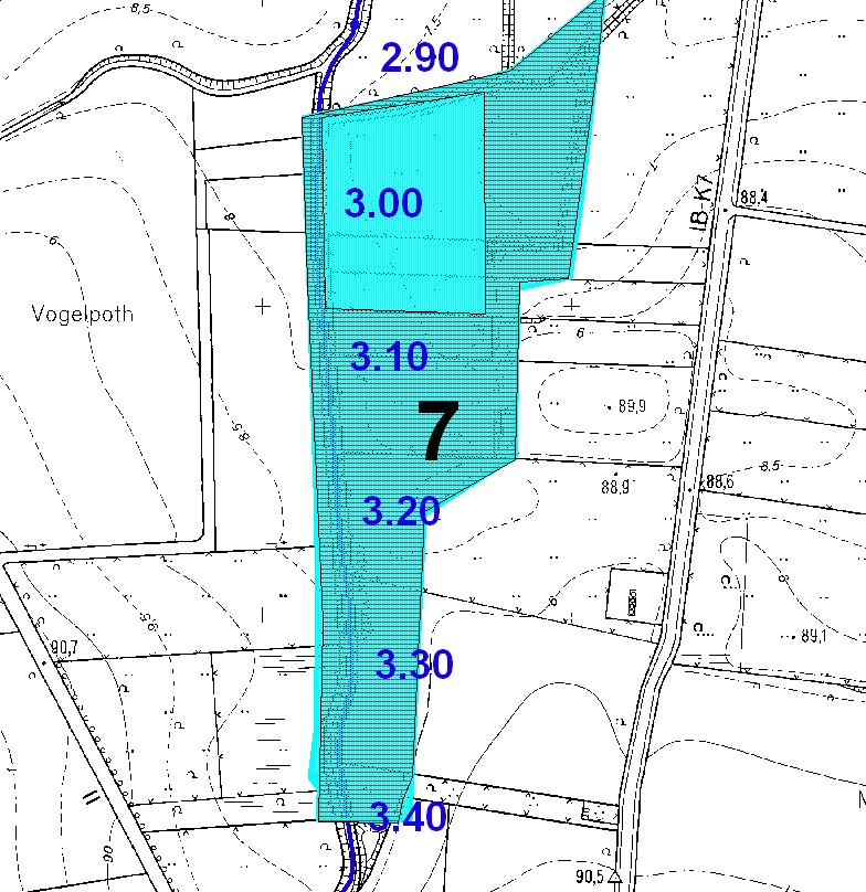 Lage / Skizze der Maßnahme: Planung Bestand Erwartete Wirkungen: U 02 Anschluss von Seitengewässern (Quervernetzung), Initiierung bzw.