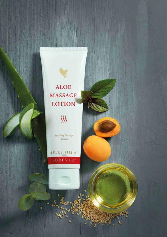 Körperpflege Aloe Massage Lotion Aloe Vera, Sesam-, Jojoba- und Aprikosenkernöl versorgen die Haut mit Feuchtigkeit und wertvollen Nährstoffen.