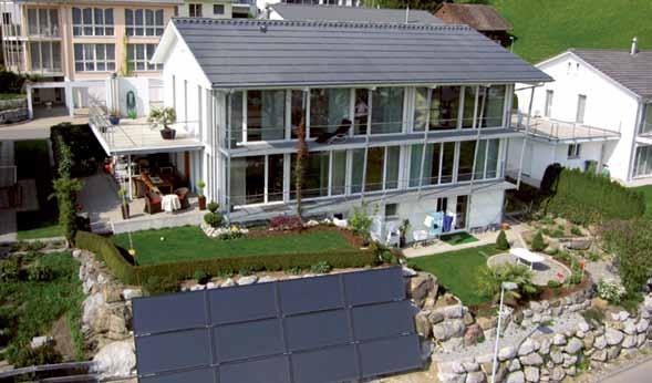 Das Konzept Minergie-A Gute Minergie-A- Häuser zeichnen sich durch die standortbezogene Wahl ihrer Energieerzeuger und deren Optimierung aus.