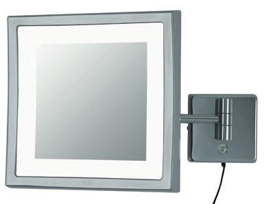 LED-KOSMETIK-LICHTSPIEGEL Ob für die Wandmontage oder als Stell-Variante, ob rund oder eckig: Im R+F Optiline Programm finden sich designstarke