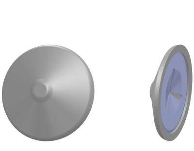 3.13 Clip mit Kunststoffkappe für Isoliernagel (Typ W) d Stahl verzinkt mit Kunststoffkappe (weiß) Stahl verzinkt mit Kunststoffkappe (schwarz) 1.4310 mit Kunststoffkappe (weiß) 1.