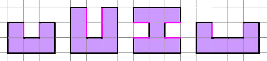 Änderungen an der Rechteckfigur, die den Flächeninhalt und den Umfang verändern Wenn man allerdings ein Quadrat oder mehrere Quadrate herausnimmt,