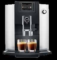 E800 Begeisternde Kaffeevielfalt E600 Ergonomie auf die Spitze ge trieben Milchschlauch mit Edelstahl ummantelung Platin, Art. 15233 UVP * 1 049, Platin, Art.