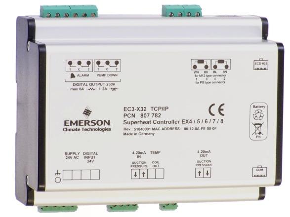 Alco Controls EC3-X32 / -X33 Elektronischer Überhitzungsregler Technical Bulletin EC3-X32 / -X33 sind elektronische Überhitzungsregler für Klima-, Kälte- und Industrieanwendungen.