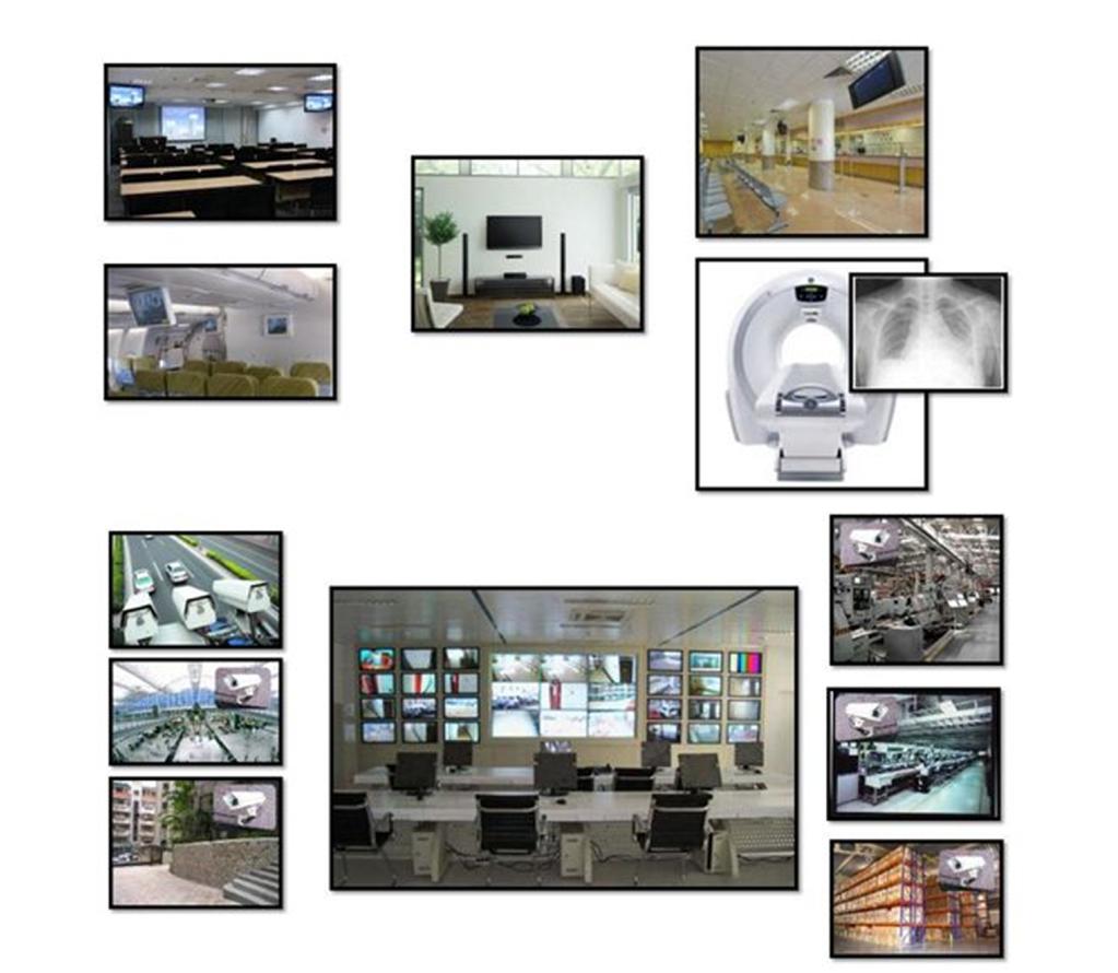 Anwendungsgebiete Digitales Heimkino Plasma, TFT-LCD, alle Arten von Projektoren Bildübertragung im medizinischen Bereich TV