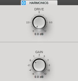 WaveLab-spezifische PlugIns MasterRig Harmonics Wenn der Harmonics-Bereich aktiviert ist, beginnt das Limiter-Modul mit einem sanften Limiting des Signals.