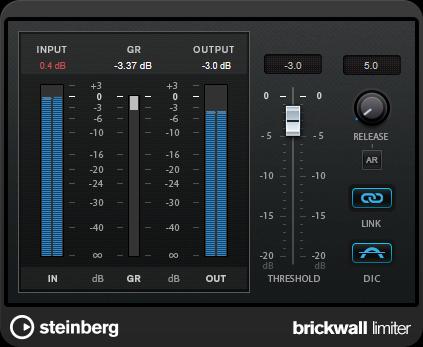 Steinberg VST 3-PlugIns Channel Extractor Durch seine schnelle Attack-Zeit kann Brickwall Limiter sogar kurze Audiopegelspitzen reduzieren, ohne hörbare Artefakte zu erzeugen.