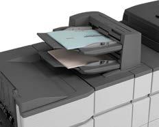 Mit einer Papierkapazität, die von 3.100 bis auf 8.500 Blatt erweitert werden kann, können sie auch hohe Druckauflagen mit Leichtigkeit übernehmen.