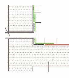 RESITRIX Flächenabdichtung (Typ entsprechend der gewählten Verlegevariante) am Dachrand mit Heißluft verschweißt auf Abschlussstreifen 5.2.2 DACHGULLY Variante 1. Baukörper/Untergrund 2.
