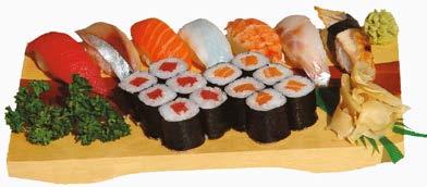 Sushi-Menü 626b,d,o 18,90 7 x Nigiri: Lachs, Thunfisch, Scampi,