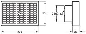 200 ma Einstellbereich Öffnungshub 6-22 mm Einstellbereich Grundlüftung 0-18 mm Öffnungsverzögerung 20-35 sec Schließverzögerung (Nachlaufzeit) 10-12 min Farbe weiß VLC