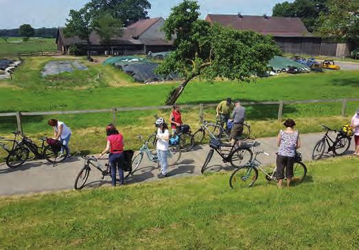 Bezirksgruppe Lüneburg über den Ostturm jeweils mit kleinen Fahrstühlen bis nach oben gefahren. Über ein Verbindungsbauwerk und einigen Treppen ging es dann nach draußen.