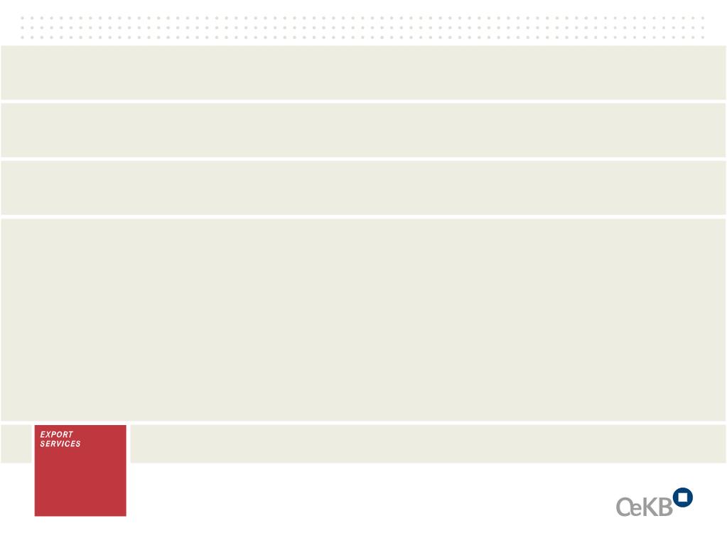 Trade Finance Dialog Attraktive Exportfinanzierung der OeKB Frankfurt, 12.