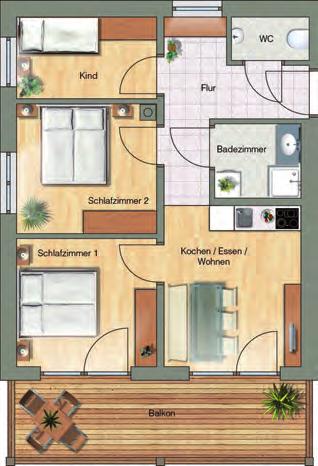 Ferienwohnung Typ 1 Urlaub mit der