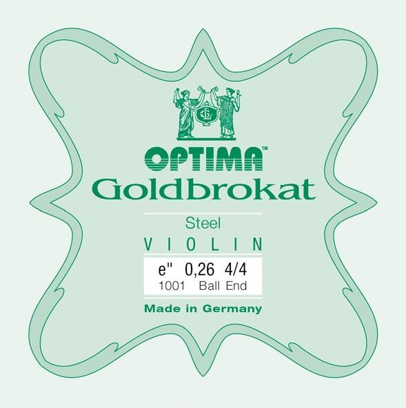 VIOLINE GOLDBROKAT e" VIOLINE GOLDBROKAT e" Art. Unsere OPTIMA GOLDBROKAT sind wohl die bekanntesten e"-saiten für Violine.