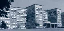 Das in den 0er-Jahren vom Architekten Hans Poelzig gebaute Verwaltungsgebäude der IG Farben in Frankfurt/ Main
