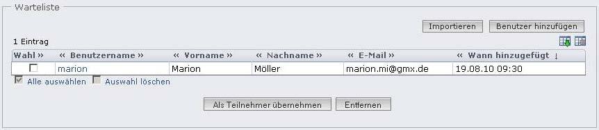 gehen, die entsprechende Lerngruppe zum Editieren anwählen und im Tab Mitglieder die Warteliste einsehen.