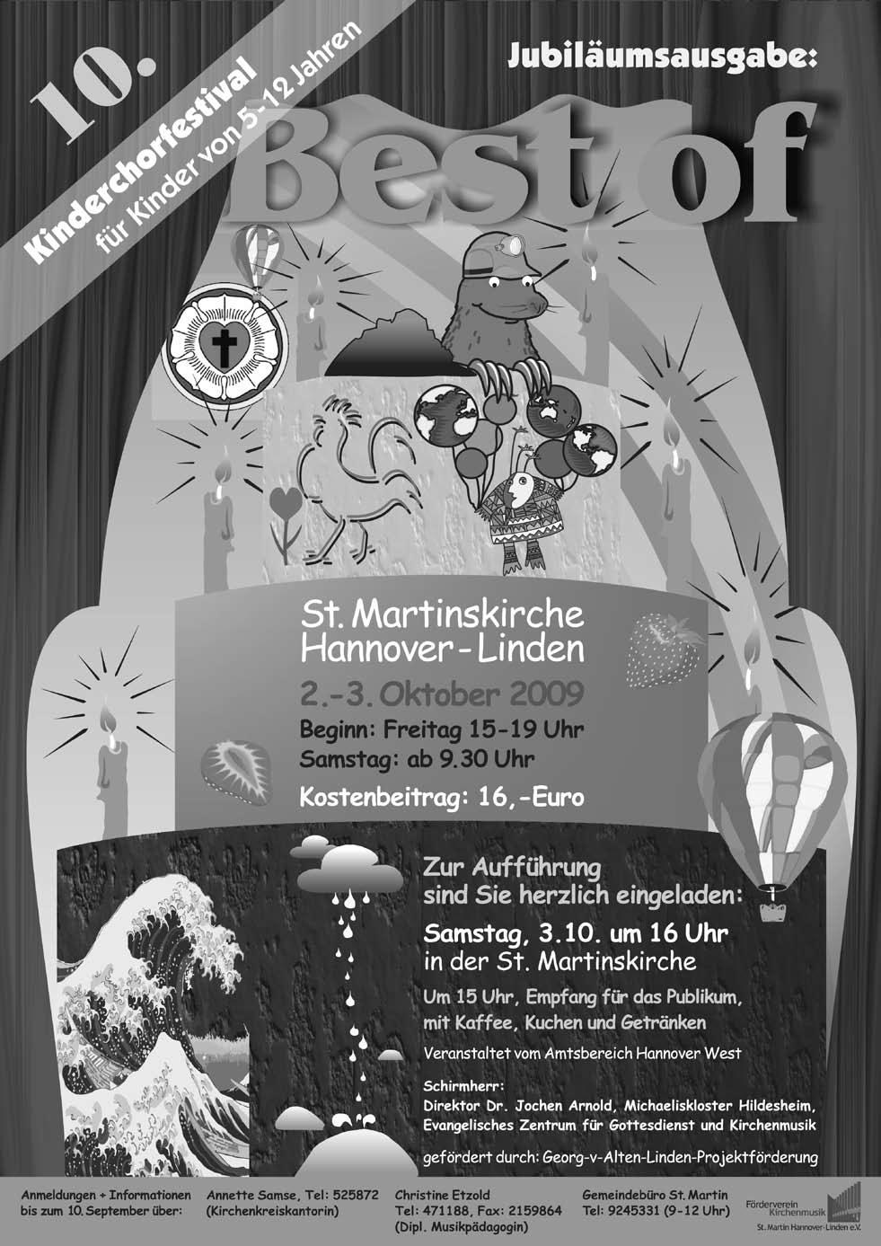 Kirchenmusik Seite 16 St. Martinskirche Hannover Linden Gottesdienste mit Musik Sonntag, 30.
