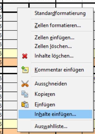 D) Import für OpenOffice bzw. LibreOffice-BenutzerInnen OpenOffice bzw.