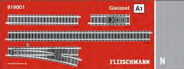 I N Gleissets / Track Sets Gleissets mit Schotterbettgleisen Track sets with ballast bed PREISVORTEIL PRICE ADVANTAGE Art. Nr.: 919001 Art. Nr.: 919003 29,90 29,90 Art.