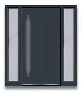 Edelstahl, integriert B Modell 6409-56 Applikationen Edelstahldesign flächenbündig Glas: G 636 Klarglas
