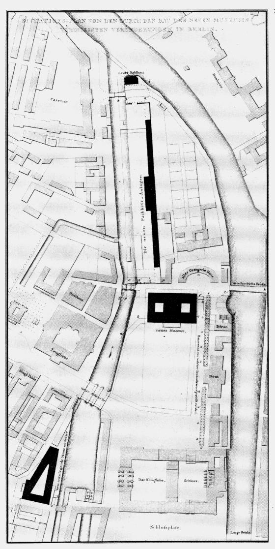 6 Plan Mitte mit Spreeinsel 1804 Neugestaltung Schinkel 1823 Das (Alte)Museum wurde 1824-1828 erbaut und bildete den Auftakt für die Entwicklung der Museumsinsel.