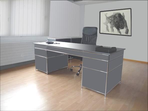 Design Schreibtisch ABAKUS exklusiv Executive Schreibtisch