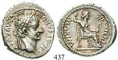700,- Dieser äußerst seltene Denar zeigt das Portrait des von Augustus adoptierten Caius Caesar, der gemeinsam mit seinem Bruder Lucius die Nachfolge als Herrscher des Römischen Reiches antreten
