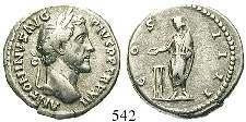 ss 270,- 540 Antoninus Pius, 138-161 Denar nach 161, Rom. 3,36 g.