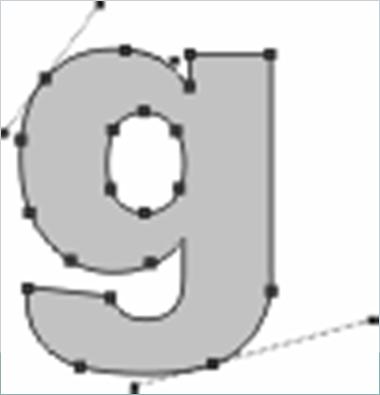 Schriftzeichen 52 Windows: True Type Fonts Schriftzeichen sind Vektorgraphiken Outline Schriften: Form wird durch Kurven beschrieben