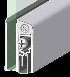 Dichtungen für Glastüren SCHALL-EX GS-A für alle Türen ab Glasstärke geeignet Dichtung und Abdeckprofil selbstklebend reduzierte Lagerkosten nachrüstbar