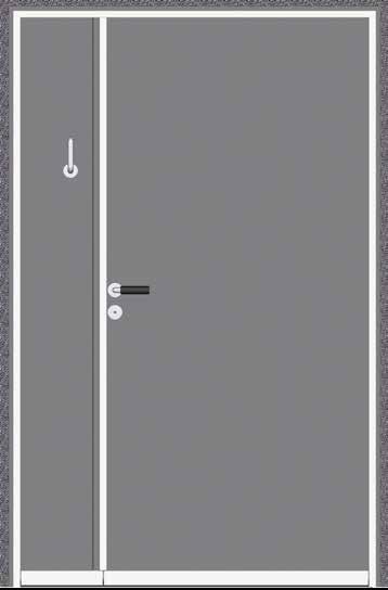 Dichtungssystem zum Nachrüsten SET NADI FM für flächenbündige Montage für ein- und zweiflügelige Türen optional mit