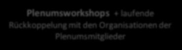 Bürger/innen via Internetplattform Plenumsworkshops + laufende Rückkoppelung