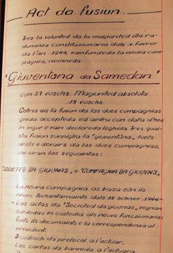 SOCIETEDS/INSTITUZIUNS VEREINE/INSTITUTIONEN La taxa per commembers nouvs d eira 1 franc, e la cuntribuziun annuela 2 francs.